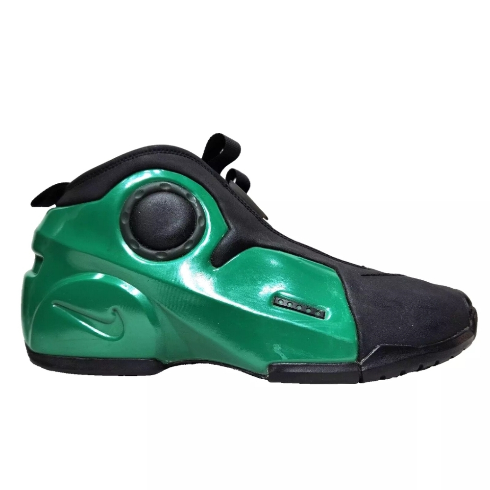 NIKE Air Flightposite 2 Clover Sz 8.5 Foamposite Black Electric Green CD7399-001